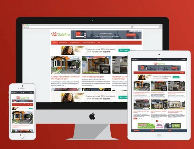 Galepro wordpress theme kupon diskon