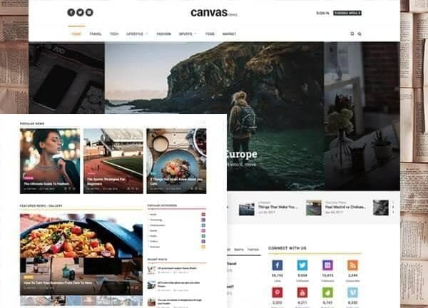 Canvas | WordPress Theme & Website Builder within Wpmedia WordPress Theme